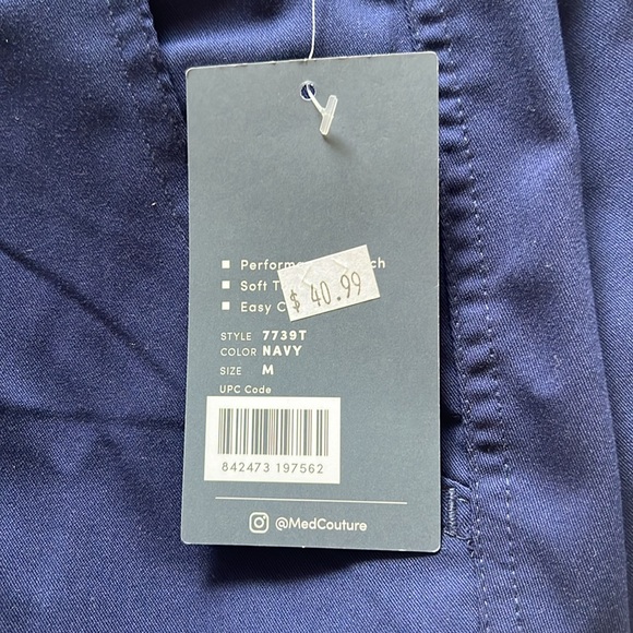 Med couture navy scrubs: medium - Picture 2 of 9